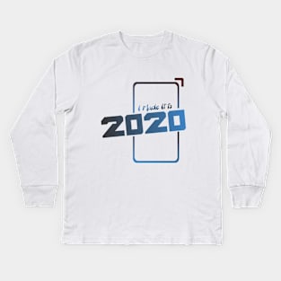 Showcase Step-out i made it to 2020 Design Blue Gradient Kids Long Sleeve T-Shirt